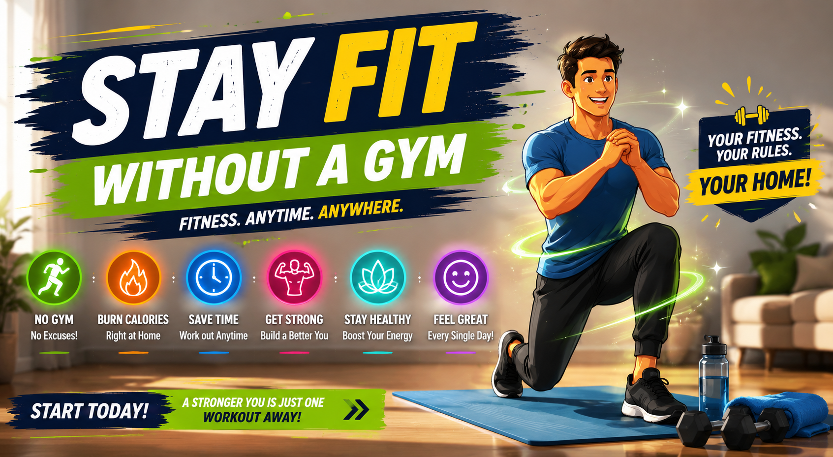 how to stay fit without a gym — complete guide 2026